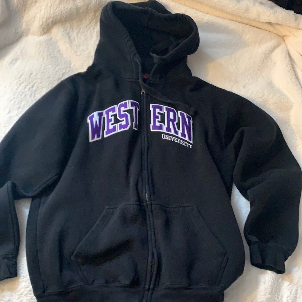 Western zip up hoodie